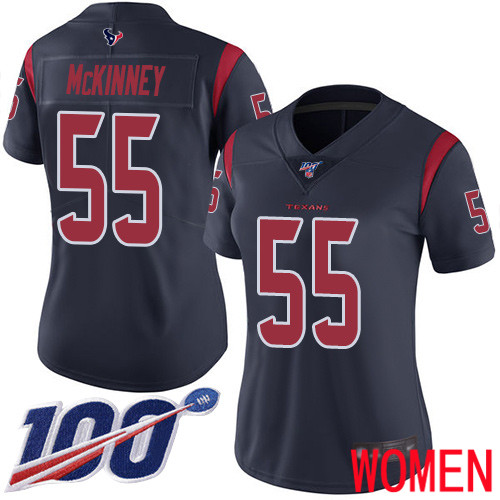 Houston Texans Limited Navy Blue Women Benardrick McKinney Jersey NFL Football #55 100th Season Rush Vapor Untouchable